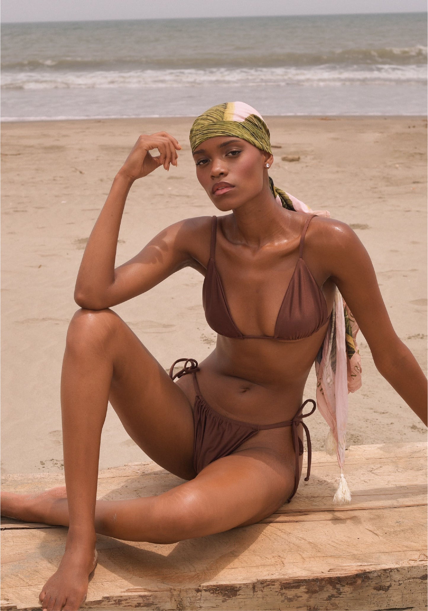 Amalfi bikini set-Brown