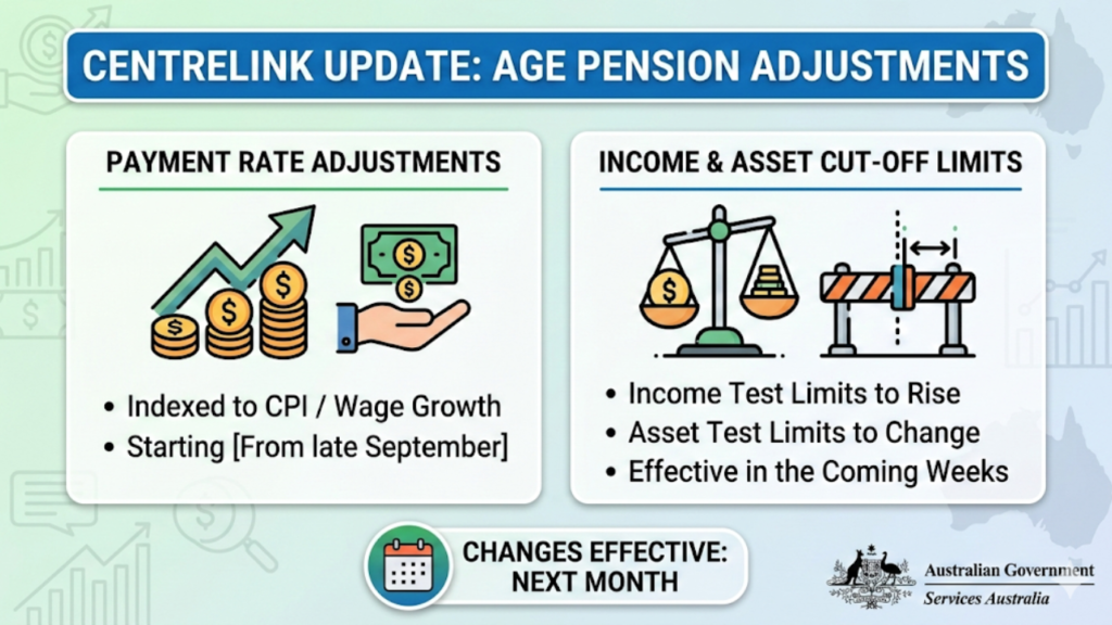 Centrelink to Adjust Age Pension Payment Rates and Cut-Off Limits in Coming Weeks